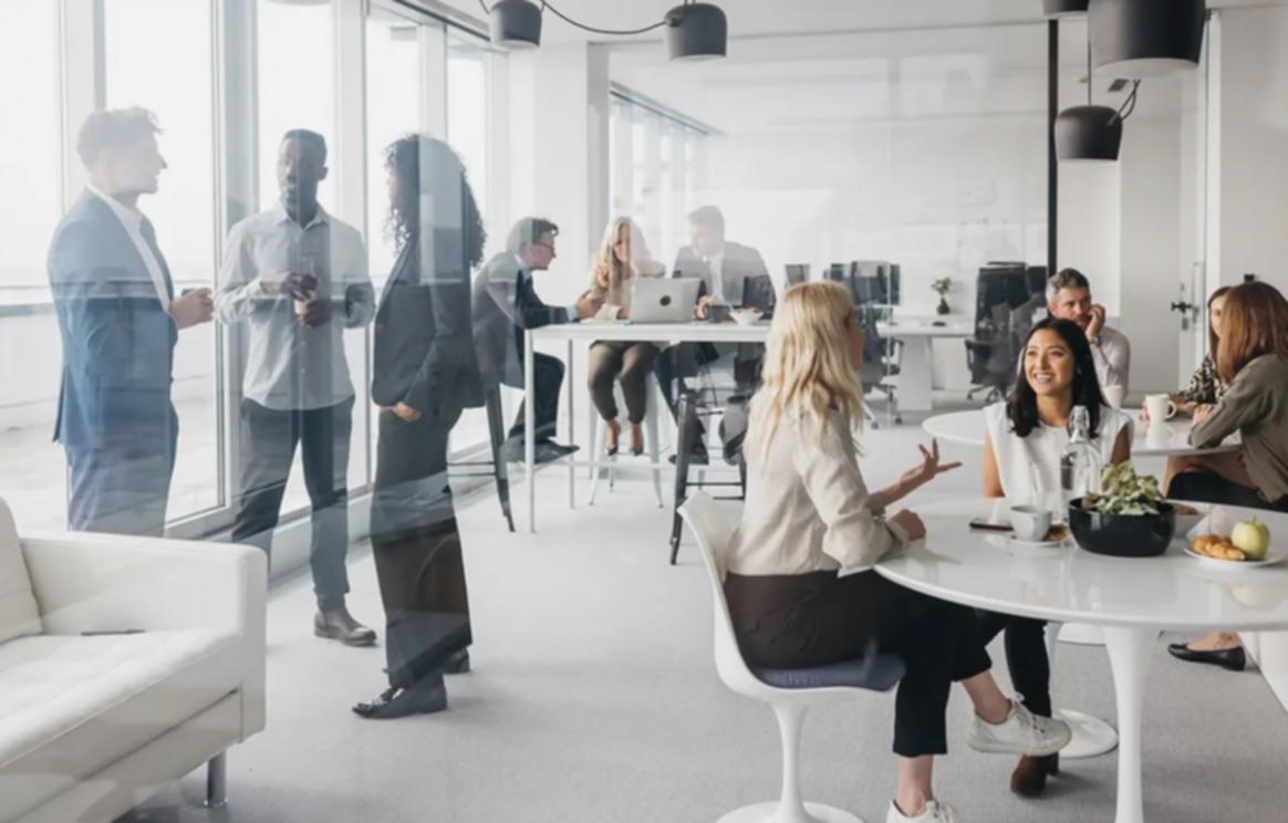 Kreative Darstellung von Austausch und Verbindung in der Stressbewältigung